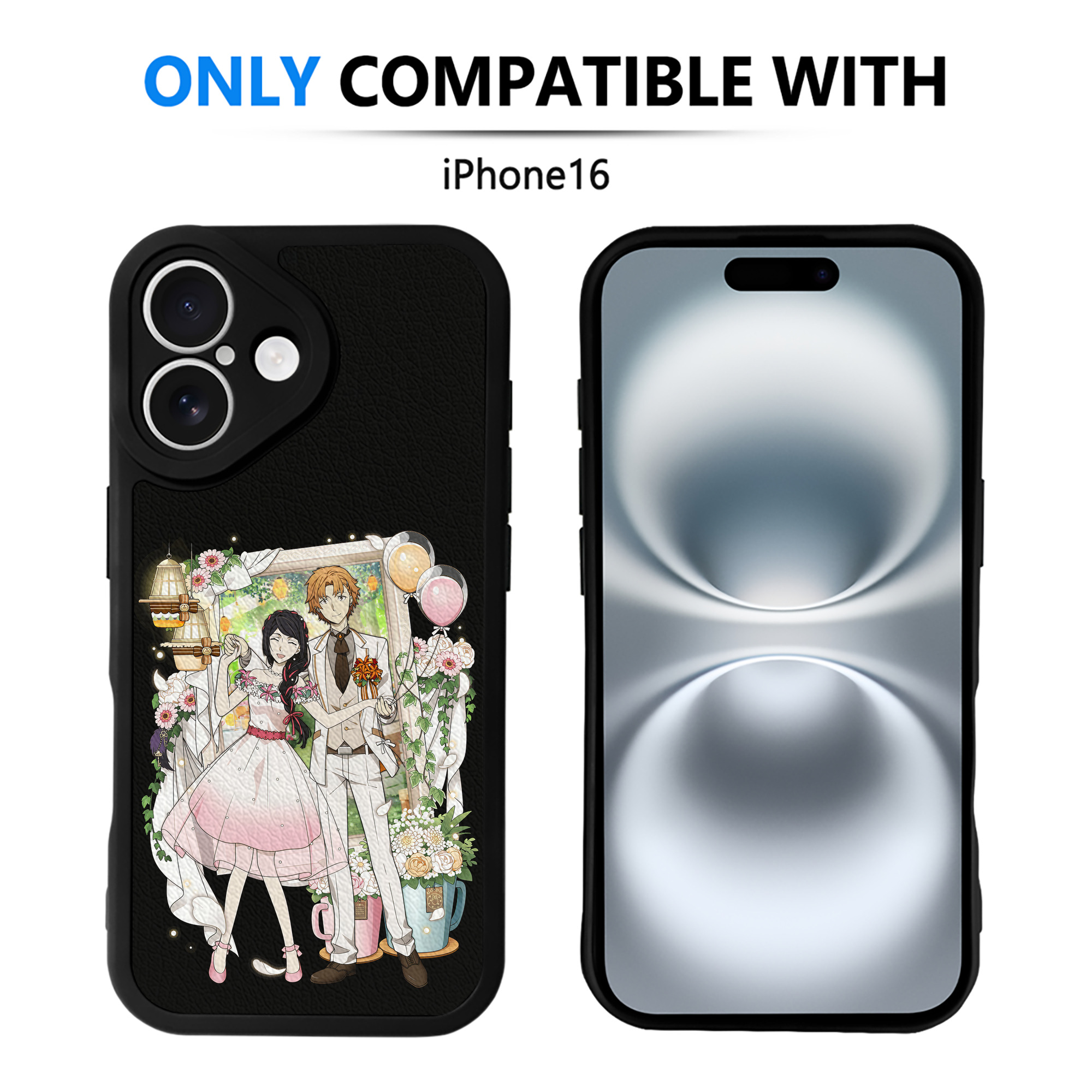（画像用） 文豪ストレイドッグス Bungo Stray Dogs 【iPhone 16シリーズ対応】シリコンスマホケース（レザー調） 材質：シリコン